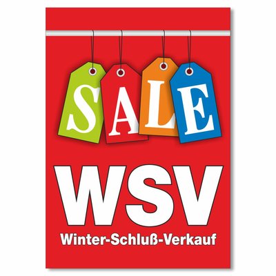 Plakat Winter-Schlu-Verkauf - Sale
