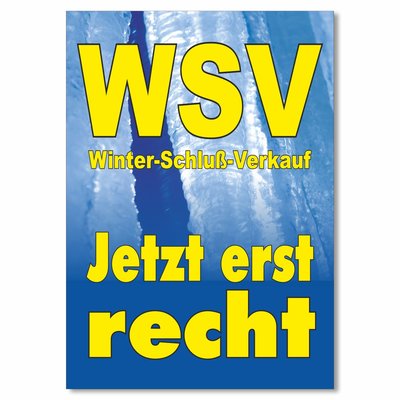 Plakat Winter-Schlu-Verkauf - Jetzt erst recht